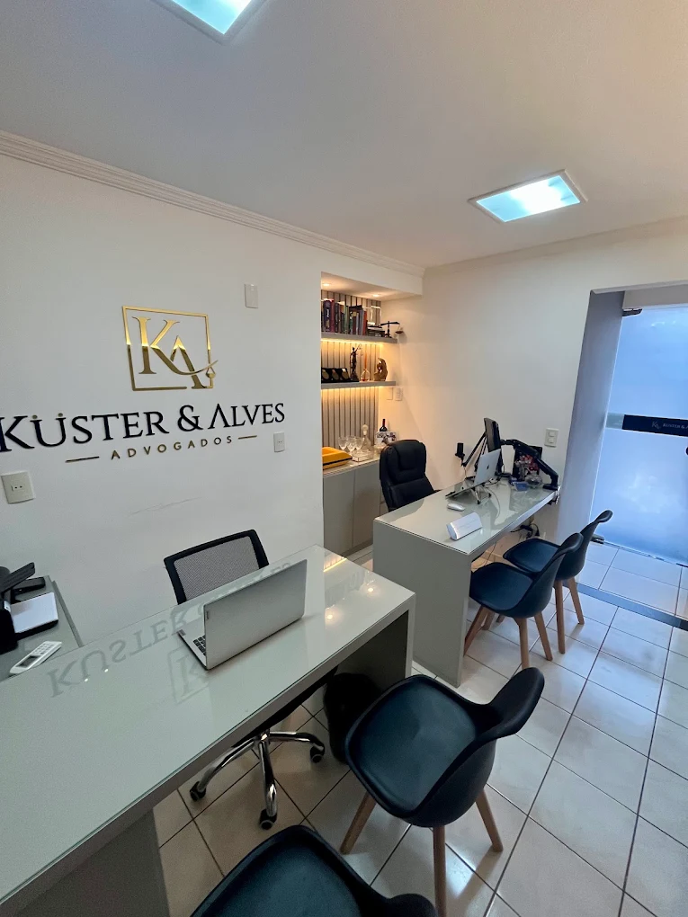 Recepção do escritório Küster & Alves em Lagoa da Prata